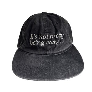 Headmaster Hat Cap Snap Back Embroidered‎ Slogan It's Not Pretty Being Easy